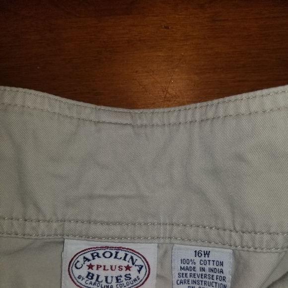 Carolina Blues Women's Khaki Capri Pants (16W) - Picture 4 of 8